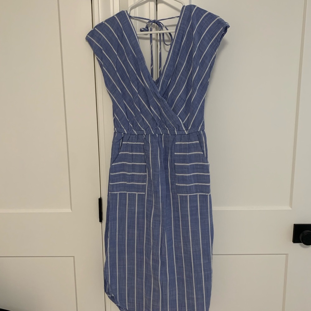 Striped midi dress